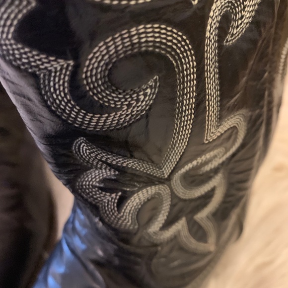 SOLD ❤️ Justin Leather London Calf Cowboy Boots - Picture 4 of 8